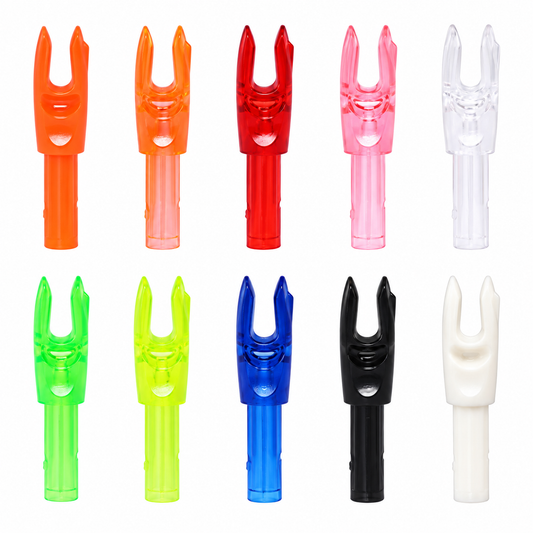 12Pcs 4.2mm Insert Arrow Nocks Lightweight Plastic Replacement Nocks for Archery Arrow Shafts