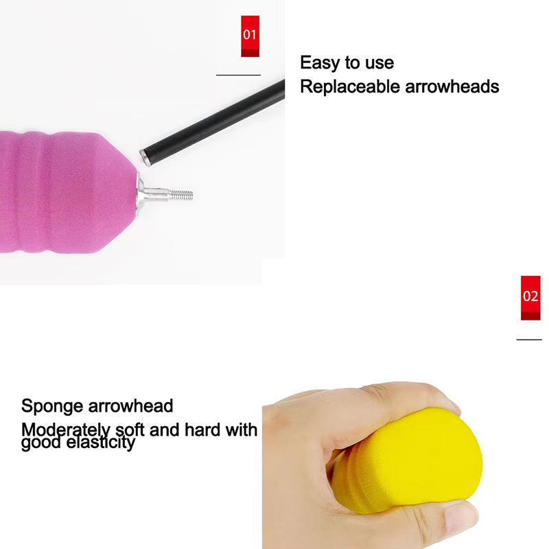 EVA Foam Arrow Tips Soft Screw-In Replacement Arrowheads for Archery Training and Practice