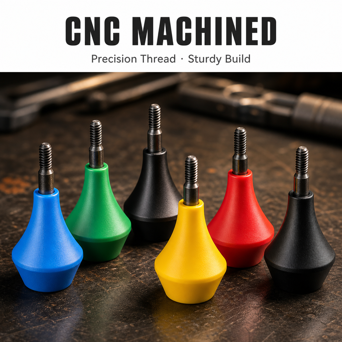 6Pcs Nylon Blunt Arrow Tips 8-32 Threaded Archery Target Practice Points in Multiple Colors