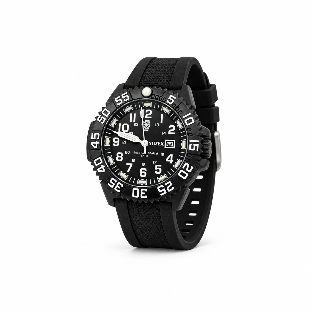 5ATM Water Resistant Outdoor Field Watch with Luminous Dial and Nylon Strap