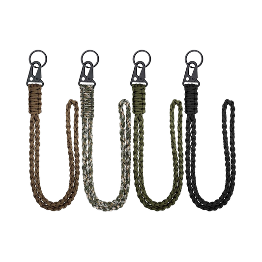 Braided Polyester Gear Lanyard with Metal Swivel Clip