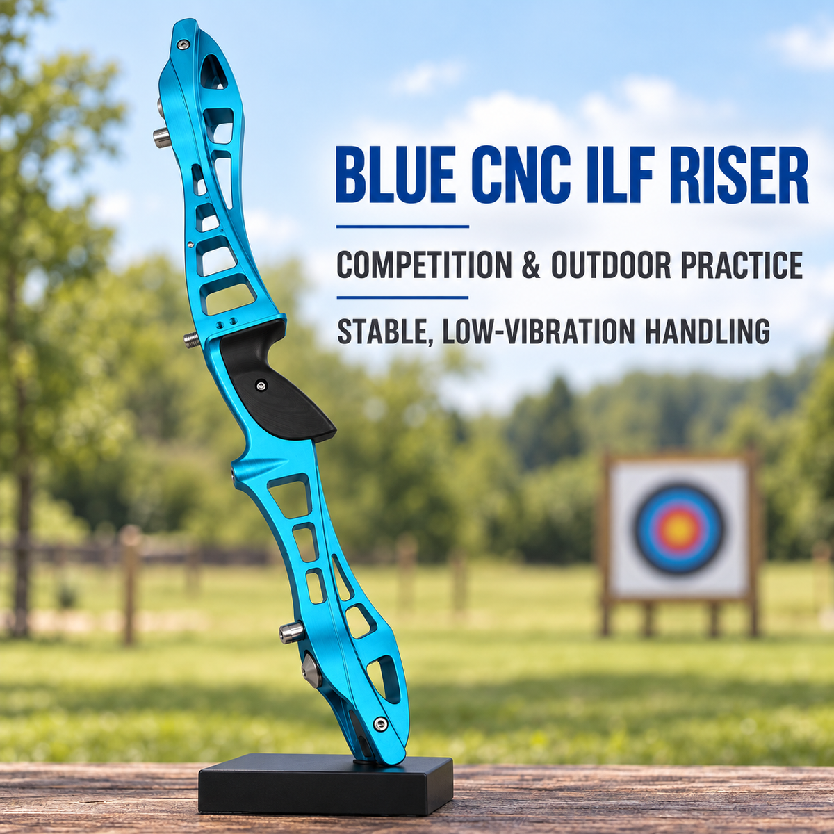 25-Inch ILF Recurve Bow Riser CNC Aluminum Archery Handle