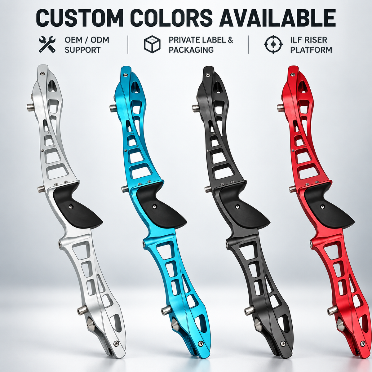 25-Inch ILF Recurve Bow Riser CNC Aluminum Archery Handle