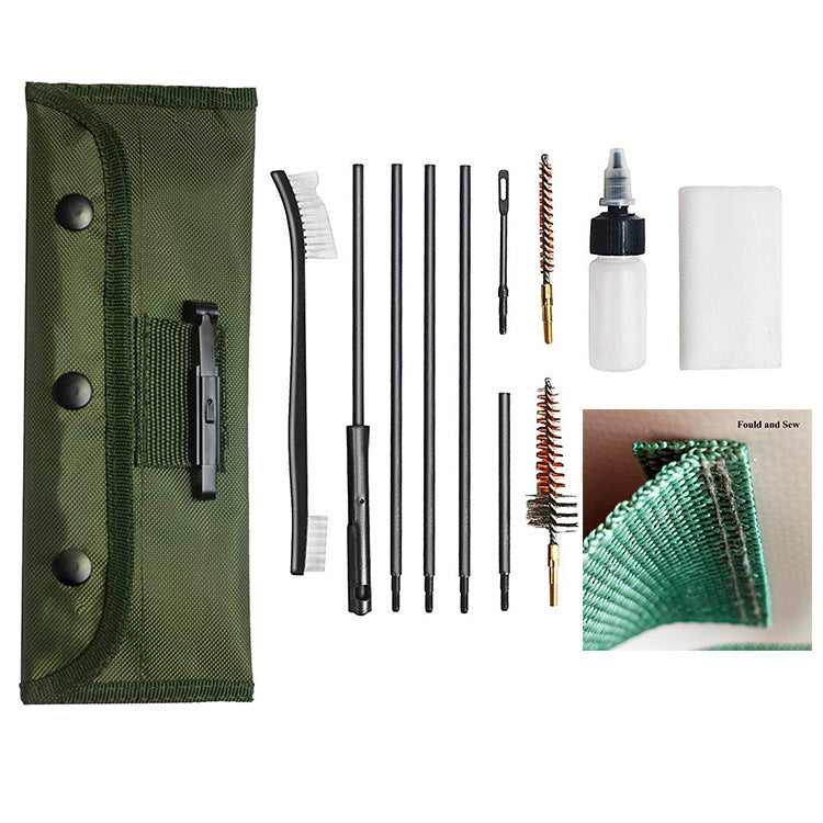 Outdoor cleaning kit, hunting cleaning kit, universal flat brush cleaning kit tool