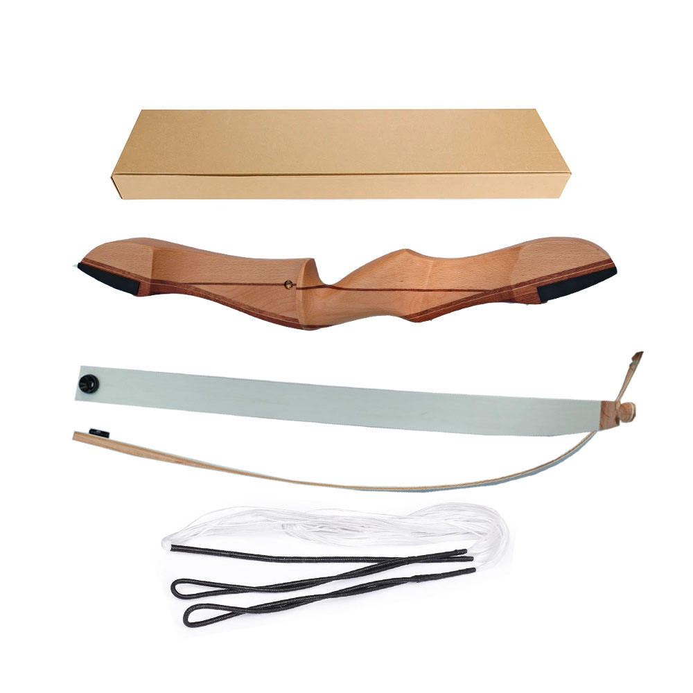 Traditional Wooden Recurve Bow Takedown Archery Bow for Target Practice