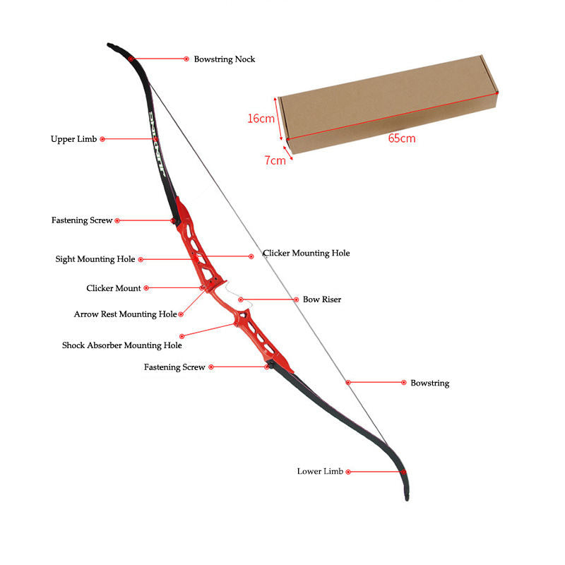 58 Inch Takedown Recurve Bow 18 to 40 LBS Archery Bow for Target Practice