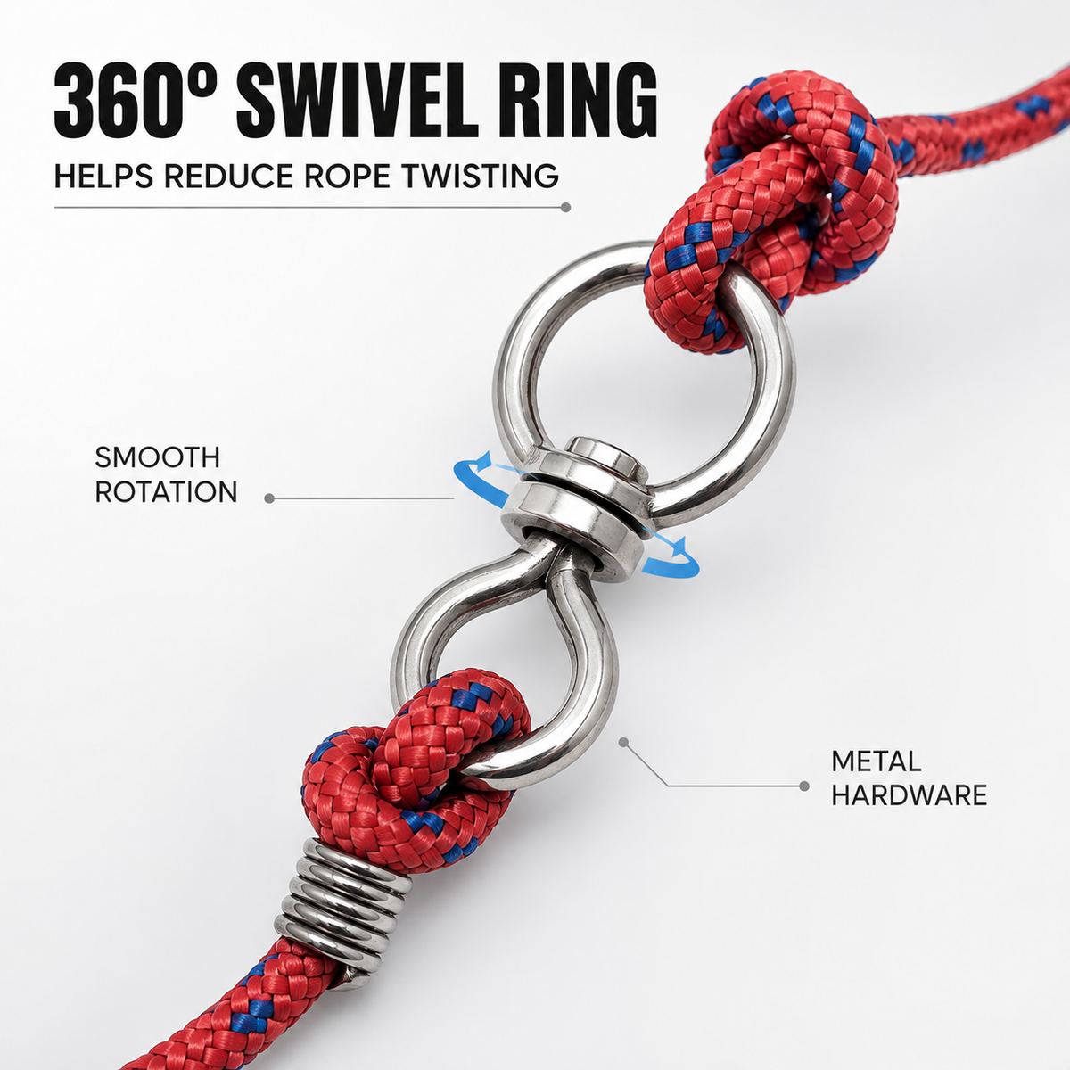 Nylon Poultry Handling Lanyard with 360° Swivel Clip