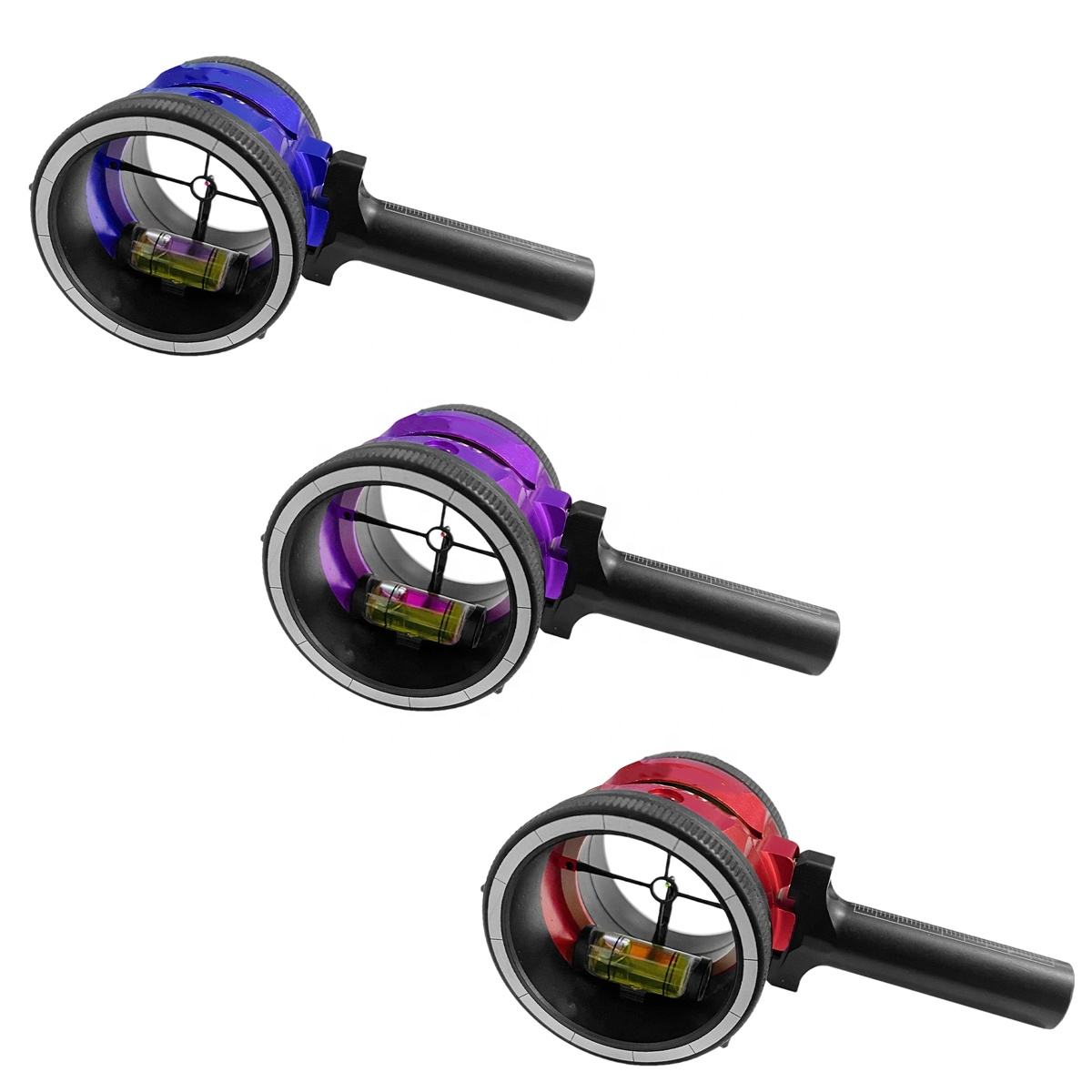 Single Pin Compound Bow Sight Scope Housing with Bubble Level