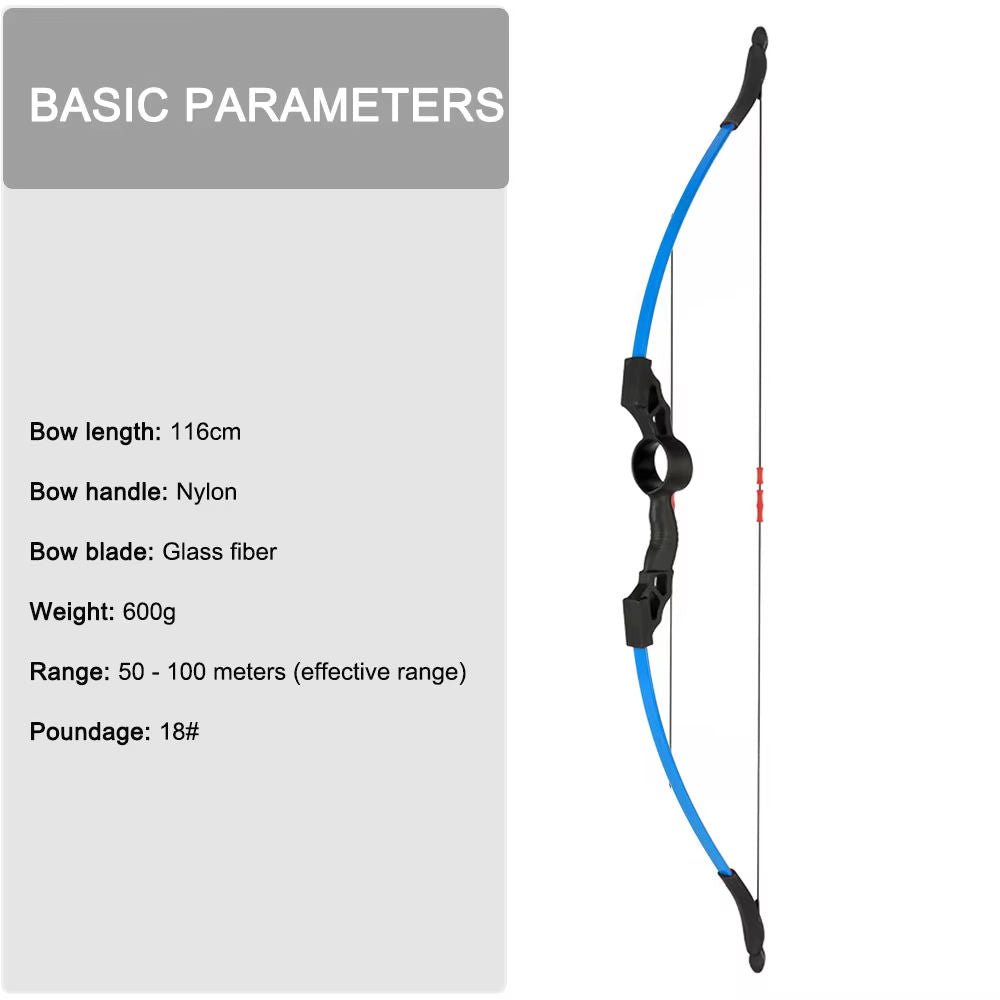 Kids Recurve Bow and Arrow Set 46 Inch Bow with Suction Cup Arrows