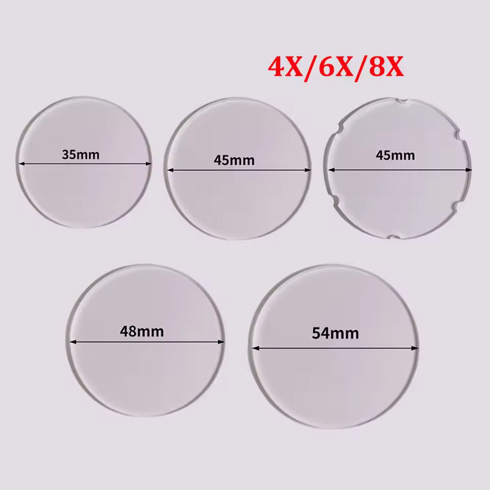 Archery Bow Sight Scope Lens 4X/6X/8X Resin Magnification Lens 35 to 54mm
