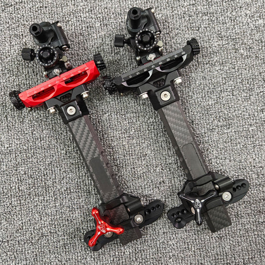 6 Inch Carbon Fiber Compound Bow Sight Micro Adjustable Archery Sight