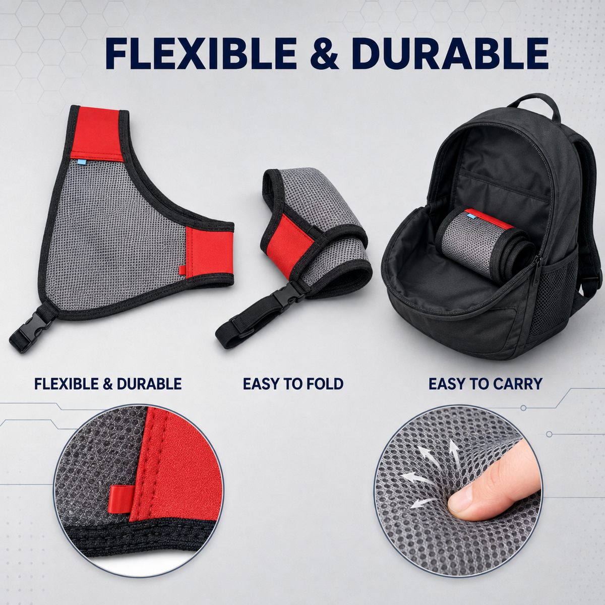 Archery Chest Guard Breathable Nylon Mesh Chest Protector with Adjustable Straps