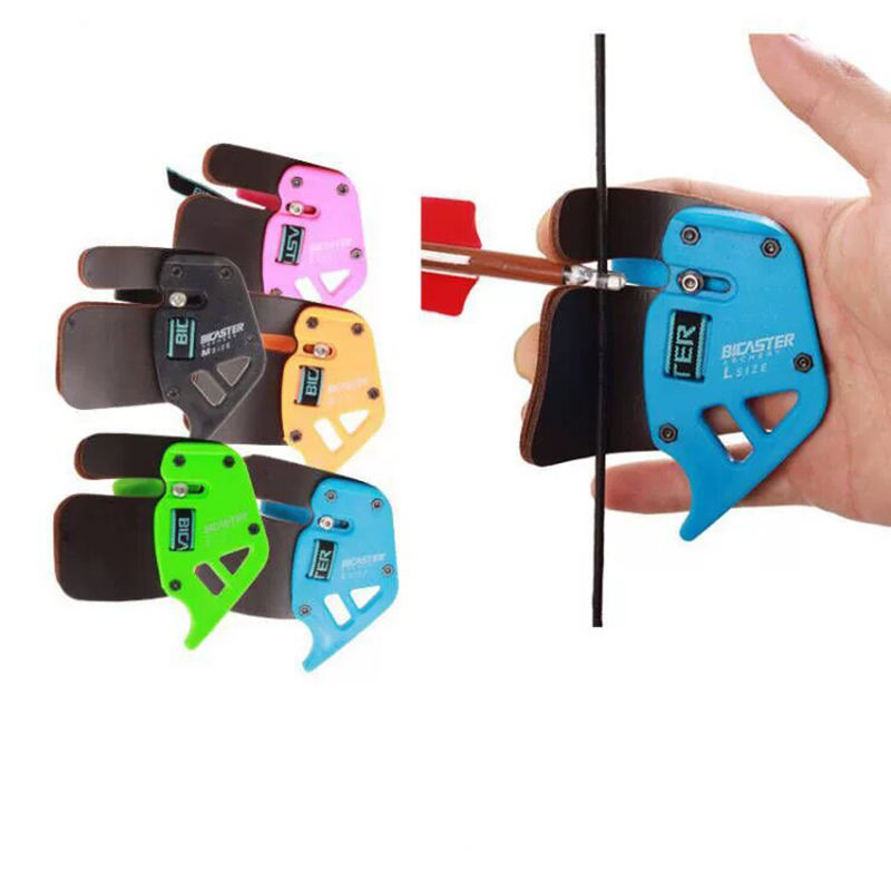 Archery Finger Tab Adjustable Finger Protector for Recurve Bow Shooting