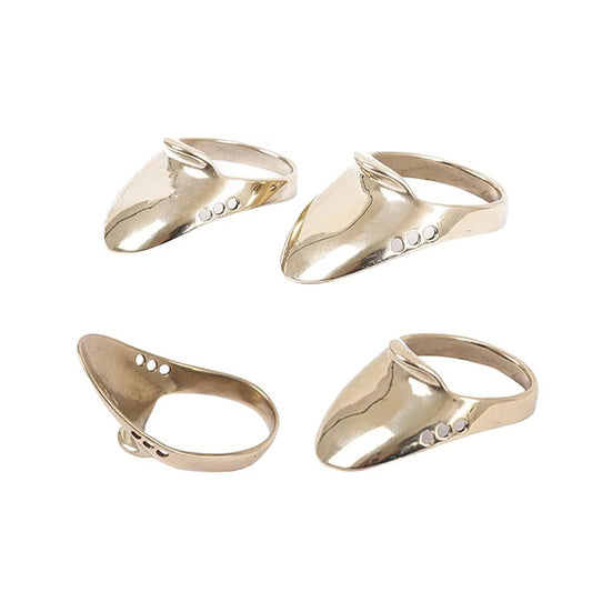 Brass Archery Thumb Ring Traditional Thumb Draw Release Ring 18–24mm