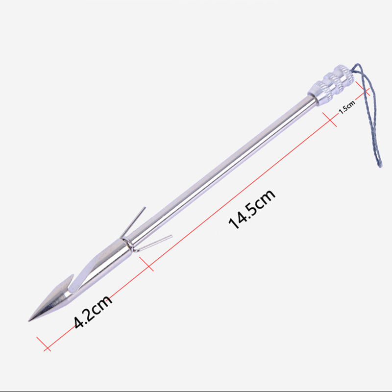 6Pcs Stainless Steel Fish Darts 9.3cm and 14.5cm Metal Fishing Darts for Outdoor Bowfishing